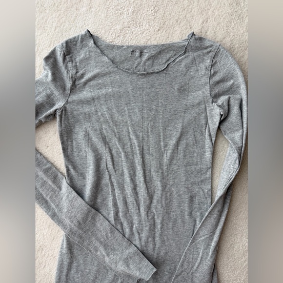 Hard Tail Gray Long Sleeve Women's Top Tunic - Picture 2 of 5